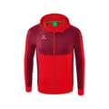 Miniatyrbillede 1 af 3: Erima Sweatshirt Med Fuld Lynlås Six Wings Training Rød 152 cm Dreng