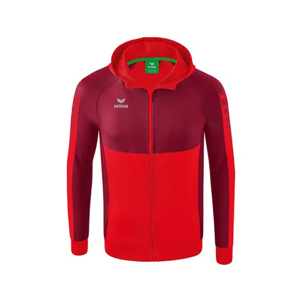 Erima Sweatshirt Med Fuld Lynlås Six Wings Training Rød 152 cm Dreng