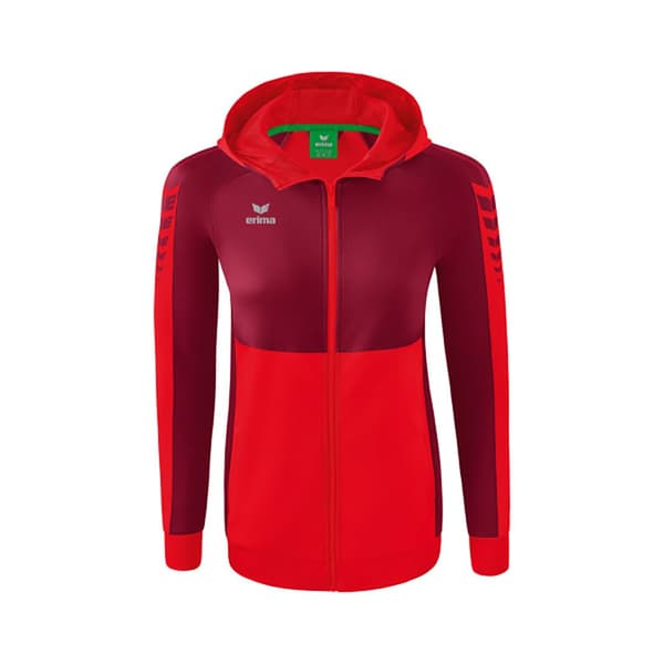 Erima Sweatshirt Med Fuld Lynlås Six Wings Training Rød 38 Kvinde