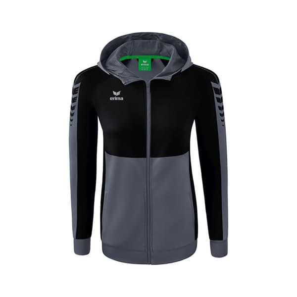 Erima Sweatshirt Med Fuld Lynlås Six Wings Training Sort,Grå 42 Kvinde