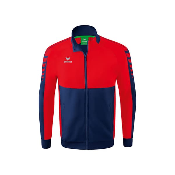 Erima Sweatshirt Med Fuld Lynlås Six Wings Worker Rød M Mand
