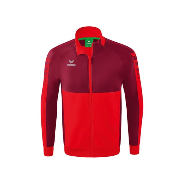 Erima Sweatshirt Med Fuld Lynlås Six Wings Worker Rød 128 cm Dreng