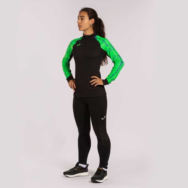 Joma Halv Lynlå Sweatshirt Elite Ix Grøn L Kvinde