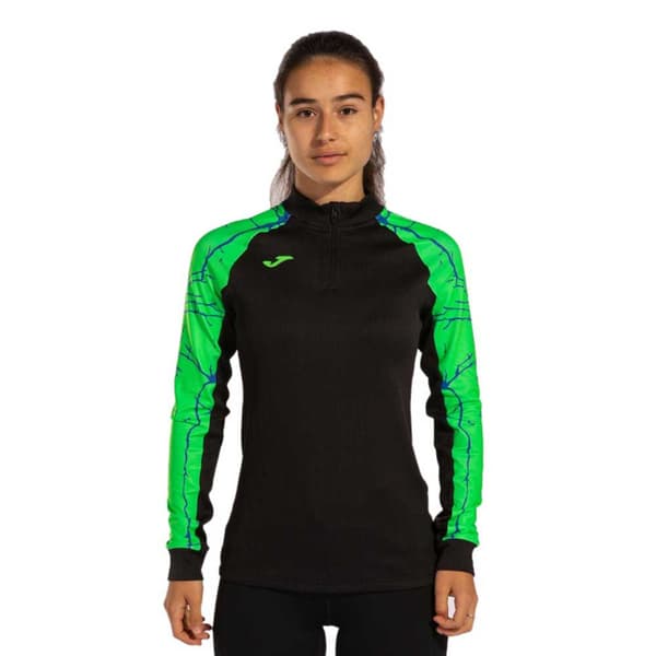 Joma Halv Lynlå Sweatshirt Elite Ix Grøn S Kvinde