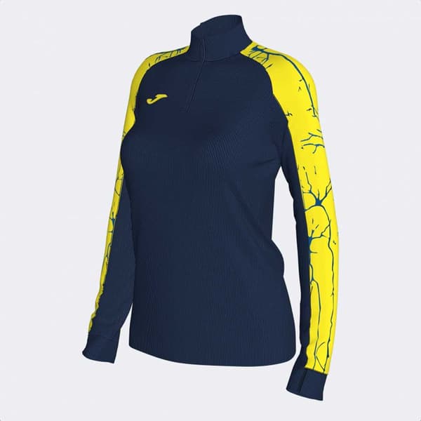 Joma Halv Lynlå Sweatshirt Elite Ix Blå L Kvinde