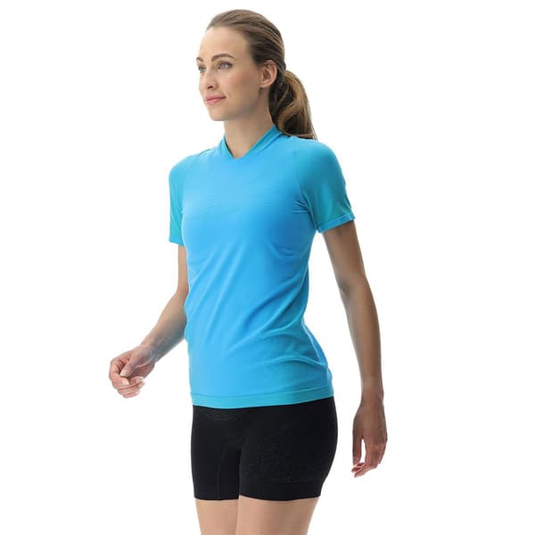 Uyn Kortärmad T-shirt Running Exceleration Blå M Kvinna