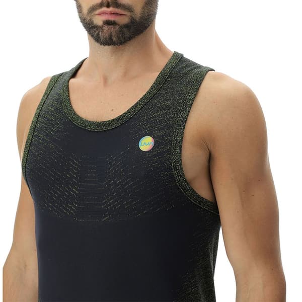 Uyn Ärmlös T-shirt Running Exceleration Svart 2XL Man