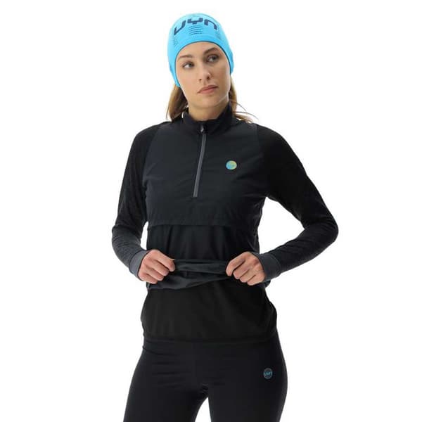 Uyn Långärmad T-shirt Running Exceleration Wind Svart XS Kvinna