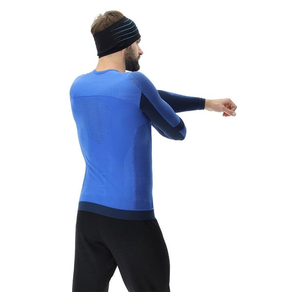 Uyn Langærmet T-shirt Running Pb42 Blå XL Mand