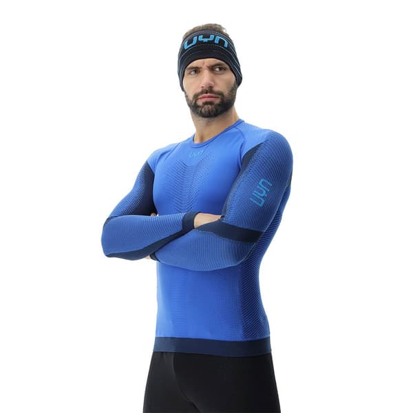 Uyn Langærmet T-shirt Running Pb42 Blå 2XL Mand