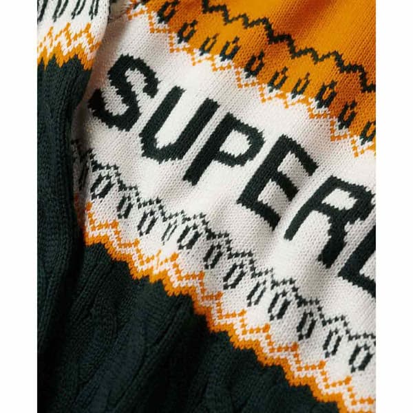 Superdry Tröja Aspen Ski Gul,Blå S Kvinna