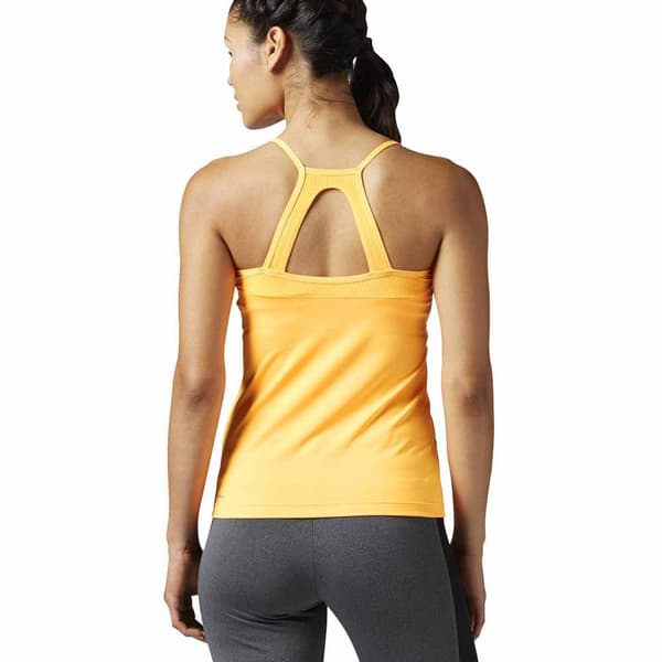 Reebok Ærmeløs T-shirt Workout Ready Tri Back Orange XS Kvinde