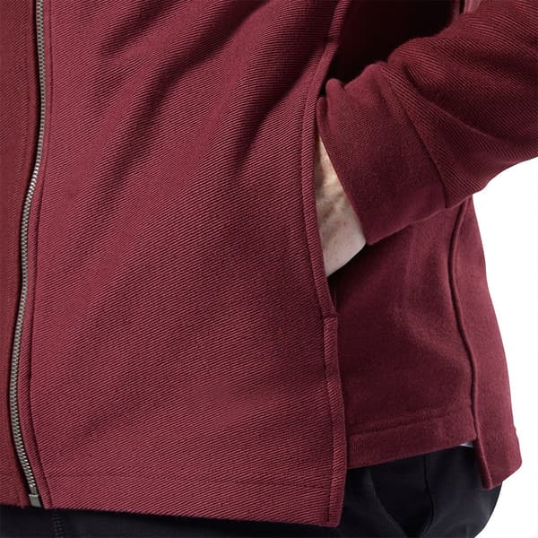 Reebok Sweatshirt Med Full Dragkedja Training Essentials Twill Brun XS Man