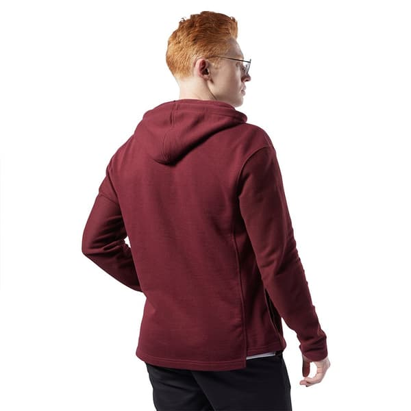Reebok Sweatshirt Med Full Dragkedja Training Essentials Twill Brun XS Man