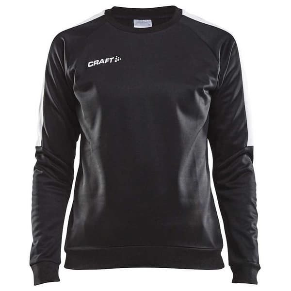 Craft Sweatshirt Progress Round Neck Sort XS Kvinde