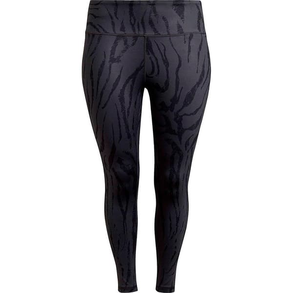 Adidas Strumpbyxor Optime Icons Print 7/8 Svart 3X Kvinna