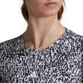 Miniatyrbild 4 av 5: Adidas Kortärmad T-shirt Techfit Print Crop Svart L Kvinna