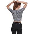 Miniatyrbild 2 av 5: Adidas Kortärmad T-shirt Techfit Print Crop Svart L Kvinna