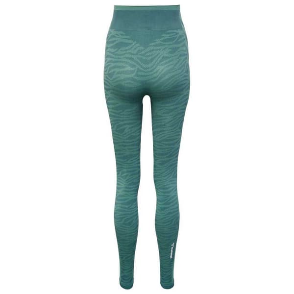 Hummel Leggings Mid Waist Seamless Saga Grönt S Kvinna