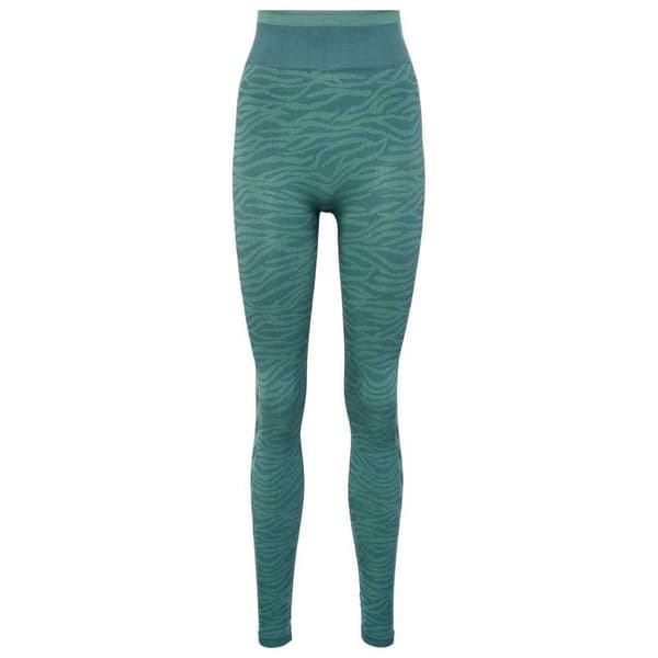 Hummel Leggings Mid Waist Seamless Saga Grönt S Kvinna