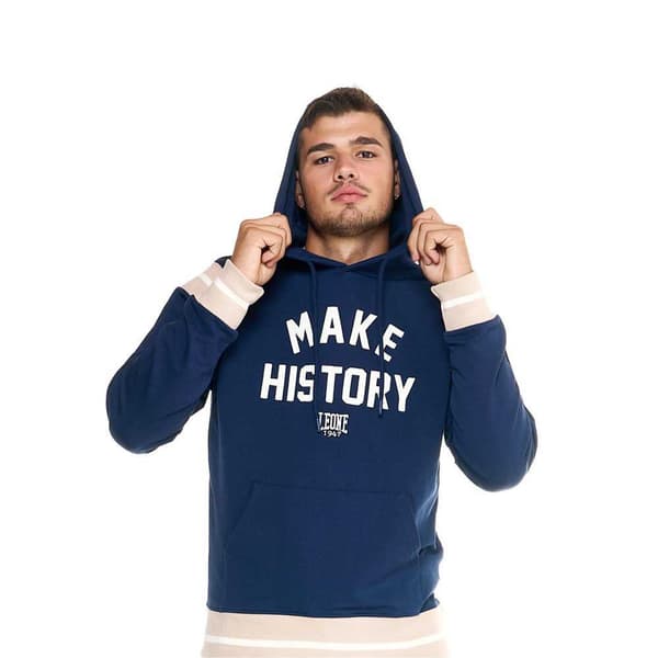 Leone Apparel Hættetrøje Retro Blå L Mand