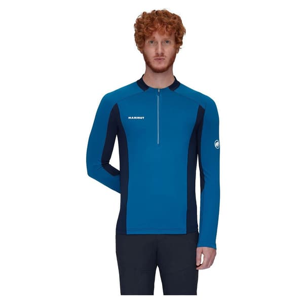 Mammut Langærmet T-shirt Aenergy Fl Zip Blå L Mand