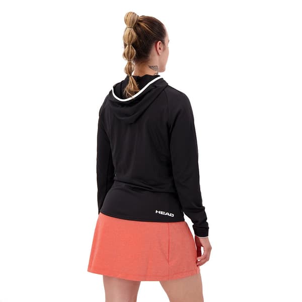 Head Racket Fuld Lynlå Sweatshirt Breaker Sort S Kvinde
