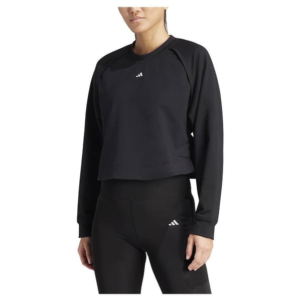 Adidas Sweatshirt Power Cover Up Sort M / Regular Kvinde