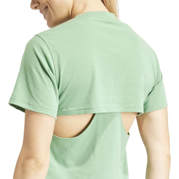 Adidas Kortærmet T-shirt Power Bl Grøn XL Kvinde