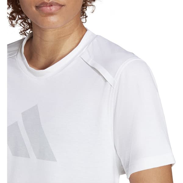Adidas Lyhythihainen T-paita Power Bl Valkoinen M Nainen