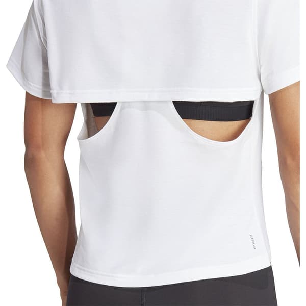 Adidas Kortärmad T-shirt Power Bl Vit S Kvinna