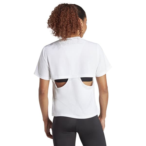 Adidas Kortärmad T-shirt Power Bl Vit XL Kvinna