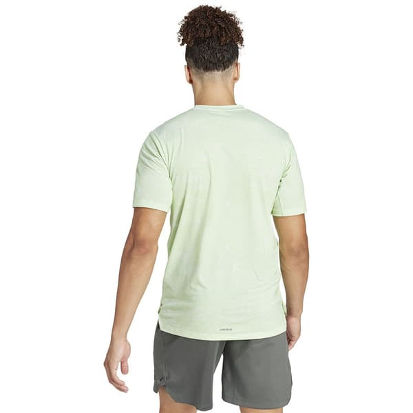 Adidas Kortärmad T-shirt Power Workout Grönt L Man
