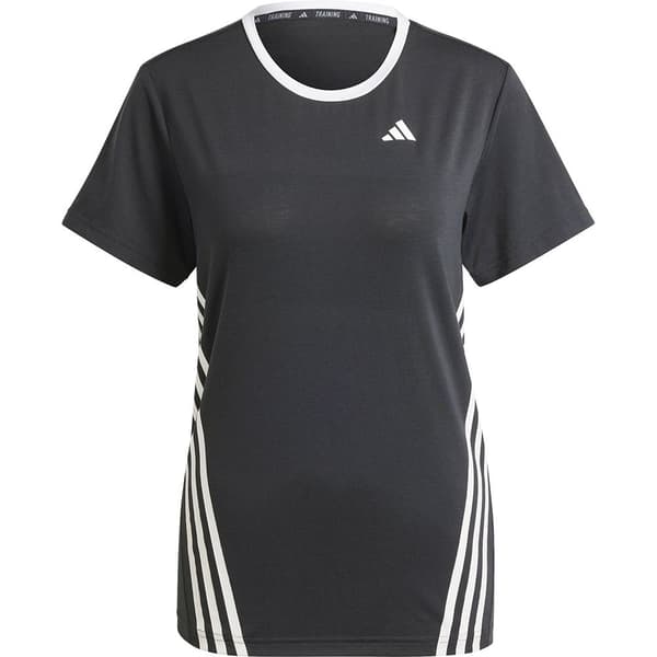Adidas Stripes Lyhythihainen T-paita Train Icons 3 Musta XL Nainen