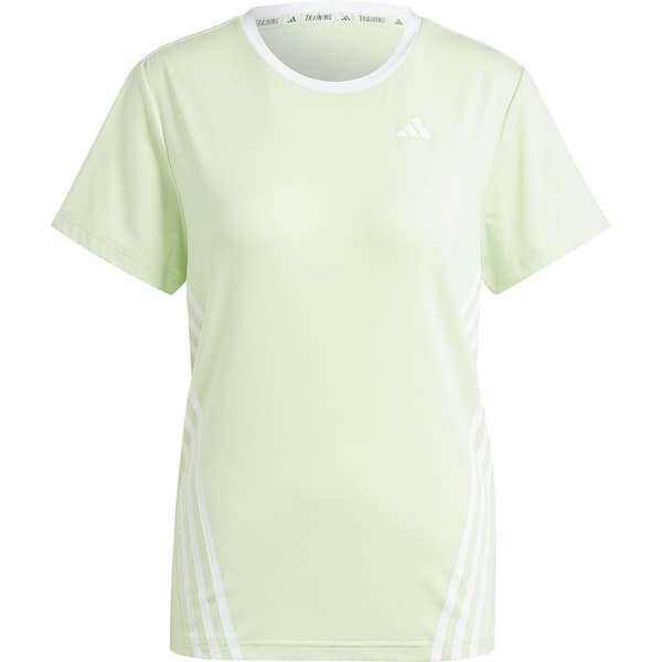 Adidas Stripes Lyhythihainen T-paita Train Icons 3 Vihreä XS Nainen