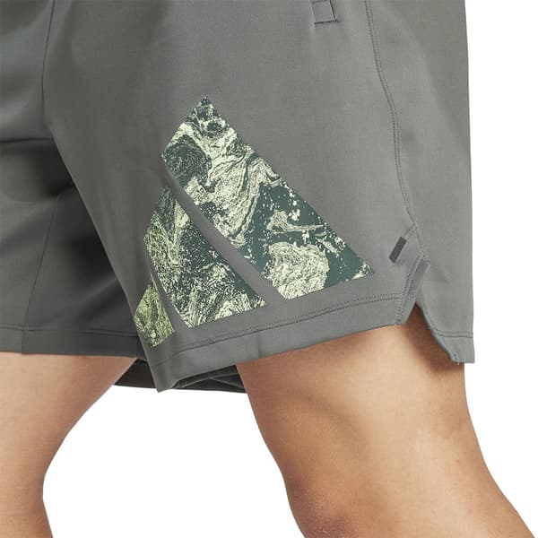 Adidas Shortsit Workout Knit Logo 5´´ Vihreä S Mies