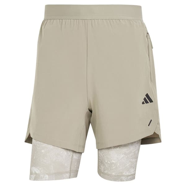 Adidas Shorts Woven Power 2in1 7´´ Beige S Man