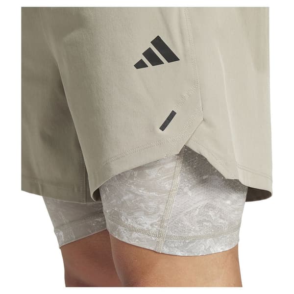 Adidas Shorts Woven Power 2in1 7´´ Beige S Man