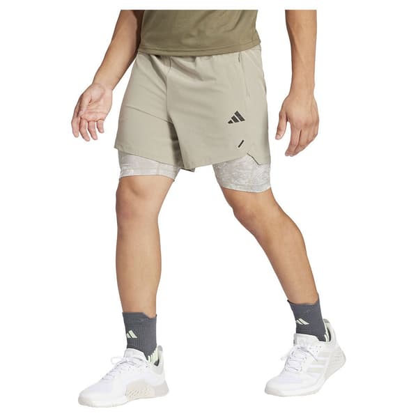 Adidas Shorts Woven Power 2in1 7´´ Beige XL Man