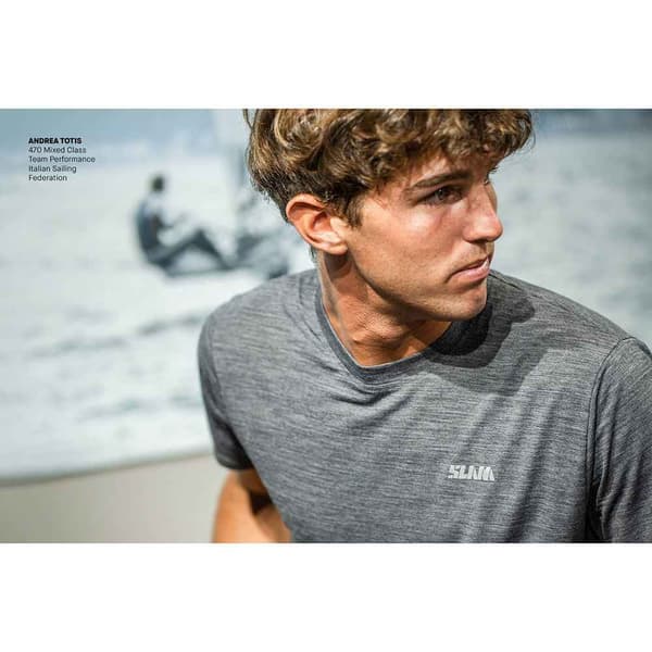 Slam T-shirt Active Merino Grå S Man