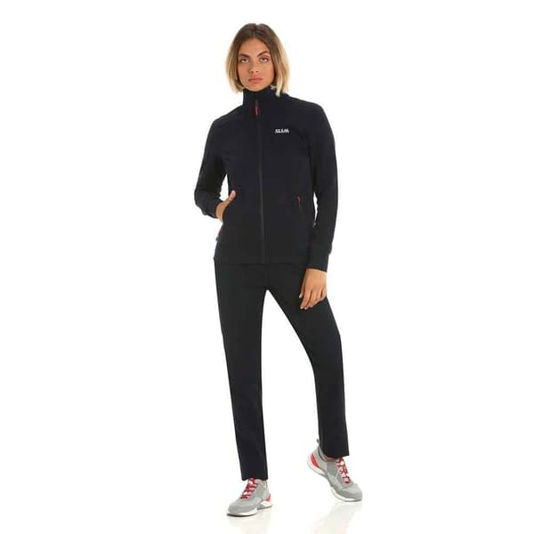 Slam Sweatshirt Med Fuld Lynlås Deck Zip Sweat Blå L Kvinde