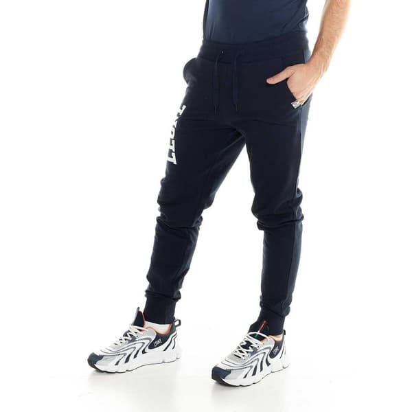 Leone Apparel Träningsbyxor Big Logo Basic Blå L Man