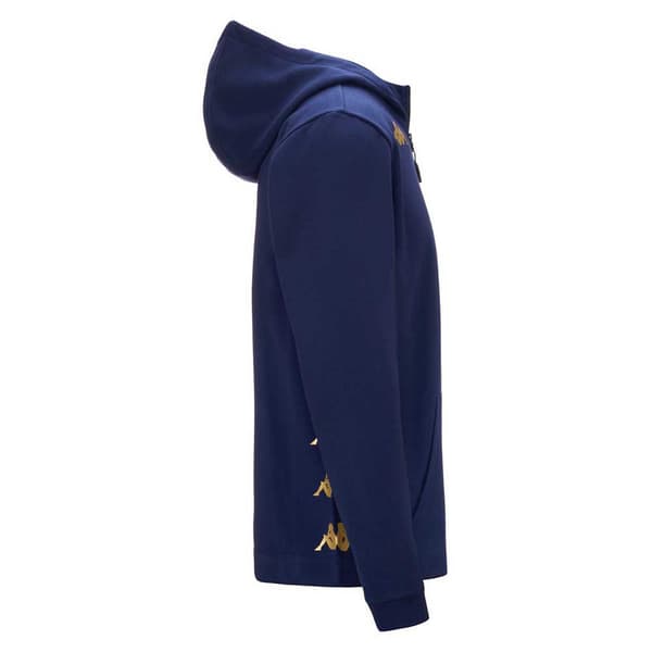 Kappa Sweatshirt Med Fuld Lynlås Giordizi Blå 4XL Mand