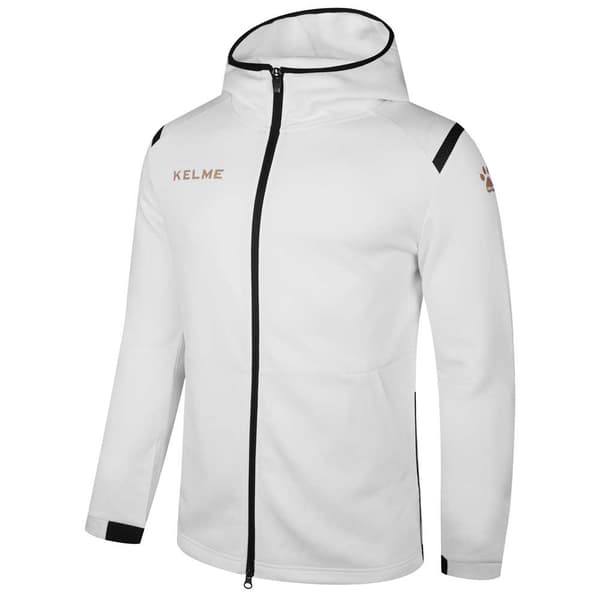 Kelme Sweatshirt Med Fuld Lynlås Road Hvid 5XL Mand