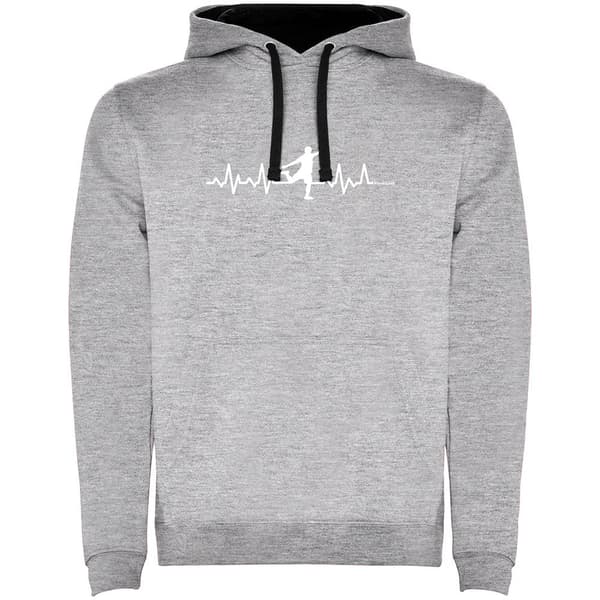 Kruskis Luvtröja Soccer Heartbeat Two-colour Grå 2XL Man