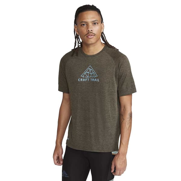 Craft Lyhythihainen T-paita Adv Trail Wool Vihreä L Mies