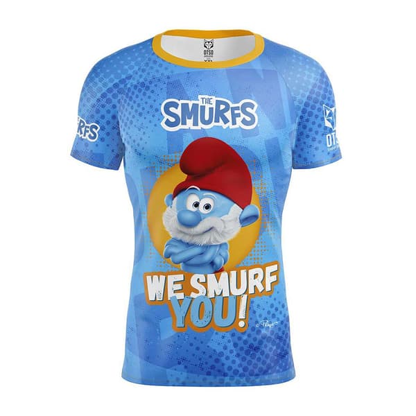 Otso Kortärmad T-shirt We Smurf You! Blå L Man