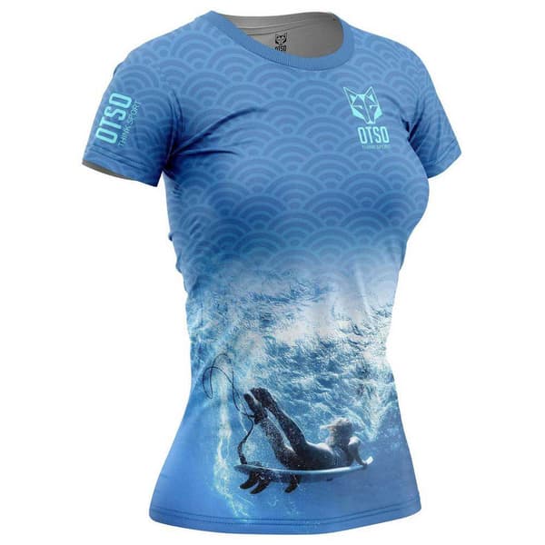 Otso Lyhythihainen T-shirt T-shirt Sininen XS Nainen