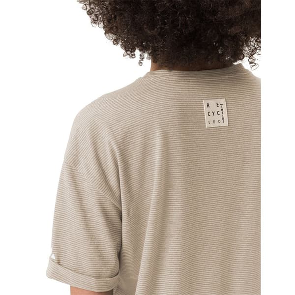 Vaude Kortærmet T-shirt Mineo Striped Beige 42 Kvinde