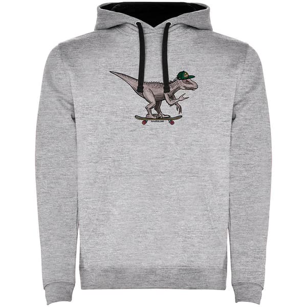 Kruskis Luvtröja Dino Skate Two-colour Grå 2XL Man